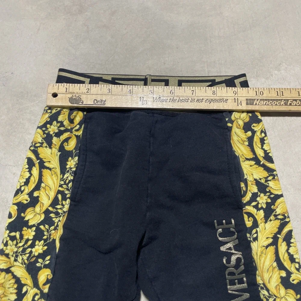 Versace Boy's Logo-Print Barocco Trim Sweat Pants Joggers Toddler 4 110/50